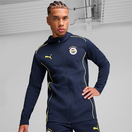 Veste zippée à capuche Casuals Fenerbahçe SK Homme, Club Navy-Speed Yellow, small