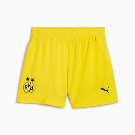 Shorts Borussia Dortmund 24/25 para mujer, Faster Yellow-PUMA Black, small