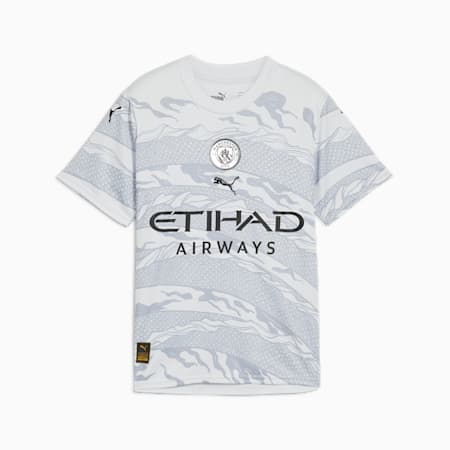 Młodzieżowa koszulka Manchester City Year of the Dragon 23/24, Silver Mist-Gray Fog, small