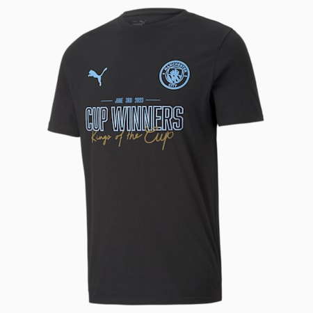 Manchester City 22 23 Domestic Cup Champions Tee Puma Black PUMA Shop All Puma PUMA