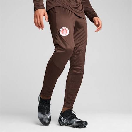 Pantaloni da allenamento FC St. Pauli da uomo, Dark Chocolate-PUMA Red, small