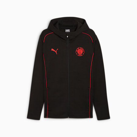 Veste zippée à capuche Casuals FC St. Pauli Homme, PUMA Black-PUMA Red, small