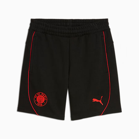 FC St. Pauli Casuals Shorts Men, PUMA Black-PUMA Red, small