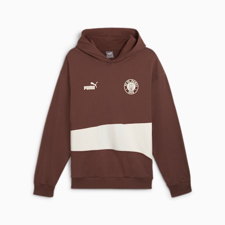 FC St. Pauli ftblCULTURE+ hoodie voor heren, Espresso Brown-Sugared Almond, small