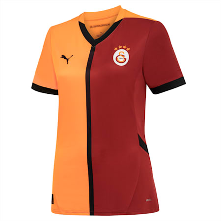 Galatasaray SK 24/25 thuisshirt voor dames, Red Rhythm-Intense Orange, small