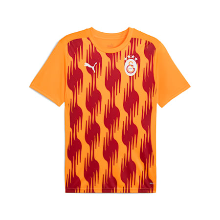 Galatasaray S.K. Pre-match Short Sleeve Jersey Men, Intense Orange-Red Rhythm, small