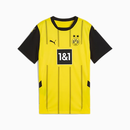 Borussia Dortmund 24/25 thuisshirt voor dames, Faster Yellow-PUMA Black, small