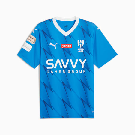 Réplica de la camiseta de fútbol Al Hilal Fútbol Masculino Home Neymar Jr Replica Jersey, Ignite Blue-PUMA White, small