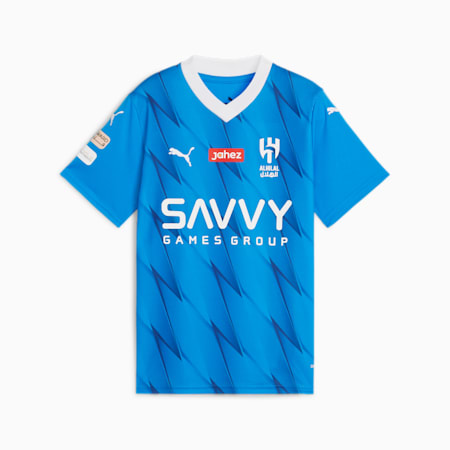 Al Hilal Neymar Jr Replica voetbalthuisshirt voor jongeren, Ignite Blue-PUMA White, small