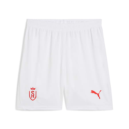 Short de football Stade de Reims Homme, PUMA White-PUMA Red, small