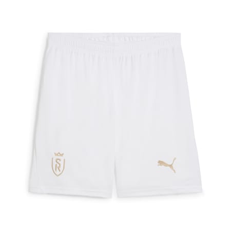 Stade Reims voetbalshort voor heren, PUMA White-Granola, small