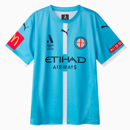 Melbourne City FC Men's Replica Home Jersey, Team Light Blue-PUMA White-MCFC Home, small-AUS