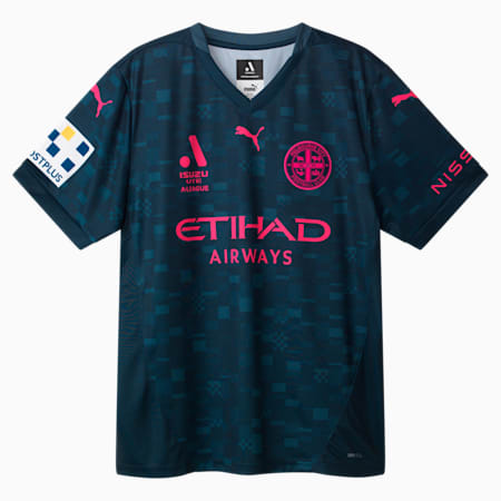 Melbourne City FC Men's Replica Third Jersey, Deep Navy-MCFC, small-AUS