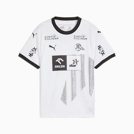 Młodzieżowa koszulka domowa THW Kiel 24/25, PUMA White-PUMA Black, small