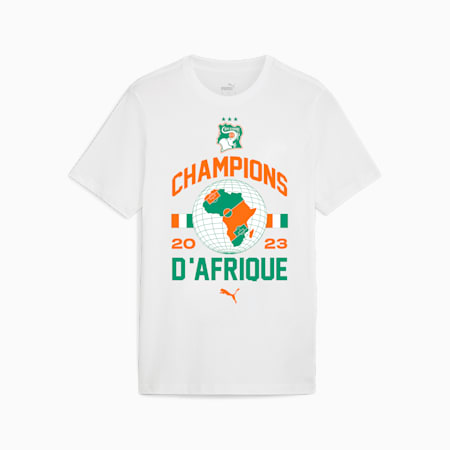 Ivory Coast TotalEnergies CAF Africa Cup of Nations 2023 Winner's Tee Men, PUMA White, small