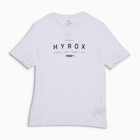 HYROX x PUMA 2024 Event Unisex Tee, PUMA White-HYROX, small-AUS