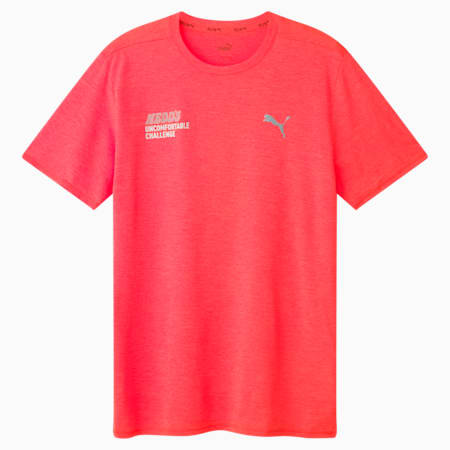 Nedd's Uncomfortable Challenge Men's Running Tee, Sunset Glow-NUC, small-AUS