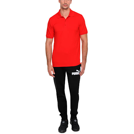 Essential Men's Polo, puma red, small-IND