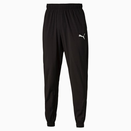 Active Men's Woven Pants, Puma Black, small-SEA