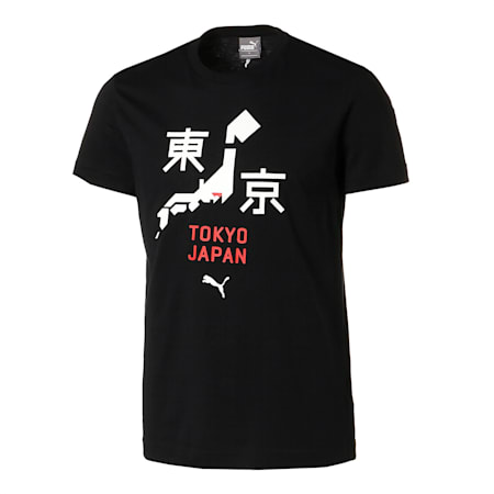 シティー ユニセックス 半袖 Tシャツ 2 TOKYO 東京, Cotton Black, small-JPN