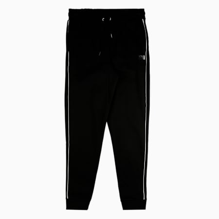 Alpha Holiday Knitted Boy's Sweat Pants, Puma Black, small-IND