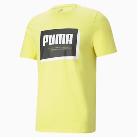 Summer Court Graphic Men's Tee, Celandine, small-AUS