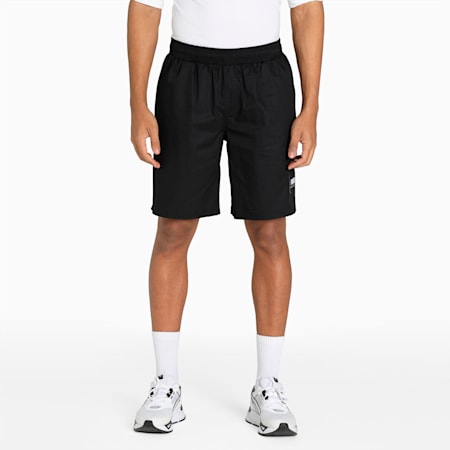 SUMMER COURT Men's Cargo Shorts, Puma Black, small-PHL