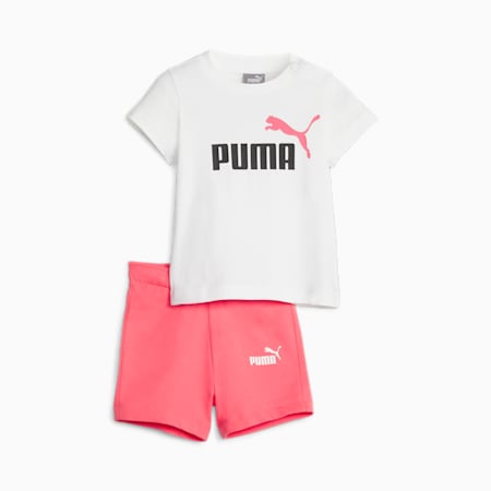 Minicats Tee and Shorts Set - Infants 0-4 years, Electric Blush, small-AUS