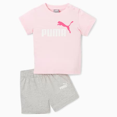 Minicats T-shirt en short set voor baby's, Pearl Pink, small