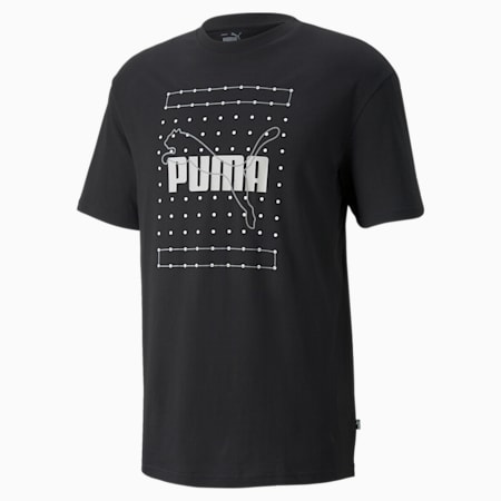 Reflective Graphic Men's Tee, Puma Black, small-SEA