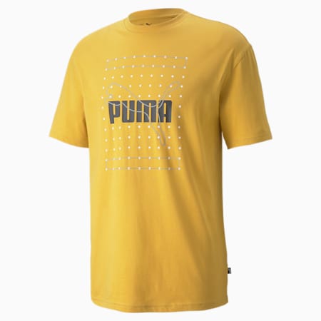 Reflective Graphic Men's Tee, Mineral Yellow, small-AUS