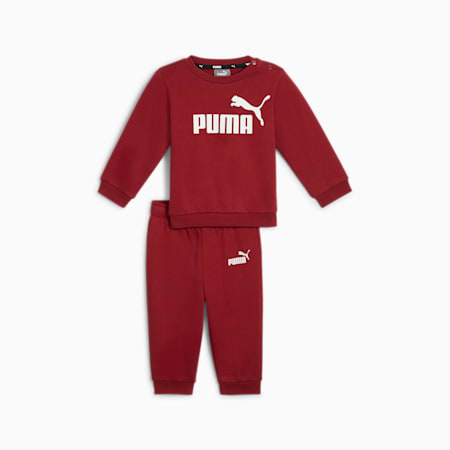 Essentials Minicats Crew Neck Jogger Suit - Infants 0-4 years, Intense Red, small-AUS