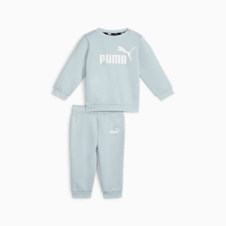 Essentials Minicats Crew Neck Babies' Jogger Suit, Turquoise Surf, small