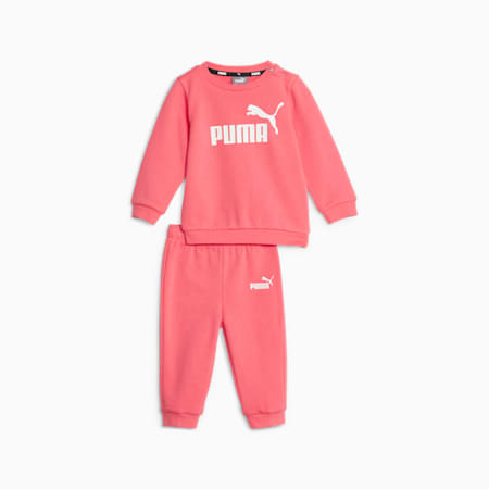 Essentials Minicats Crew Neck Jogger Suit - Infants 0-4 years, Electric Blush, small-AUS