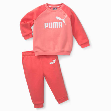 Ensemble runner à manches raglan Minicats Essentials Bébé, Salmon, small-DFA