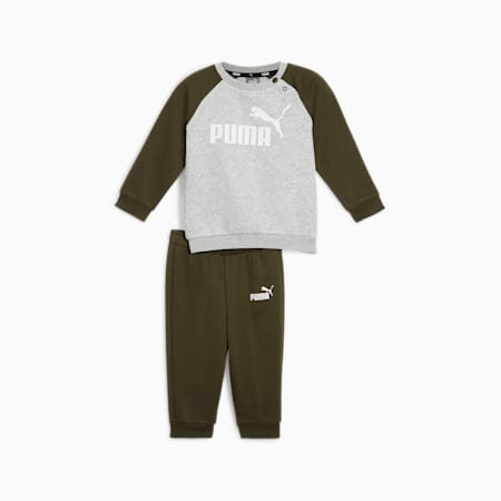 Minicats Essentials Raglan Jogger Set Toddler green PUMA