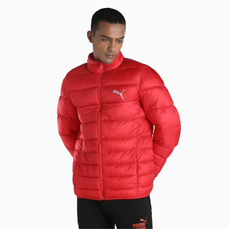 PUMA Padded Slim Fit Men's Jacket, High Risk Red, small-IND