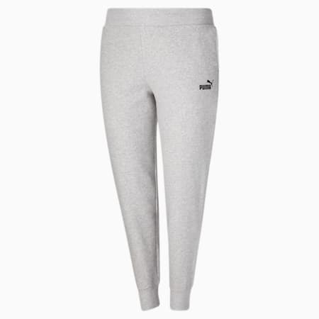 Essentials FL sweatpants voor dames, Light Gray Heather-Puma Black, small