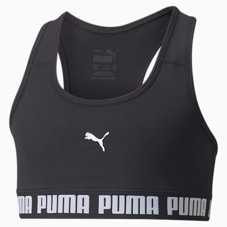 Runtrain Youth Bra Top, Puma Black, small-PHL