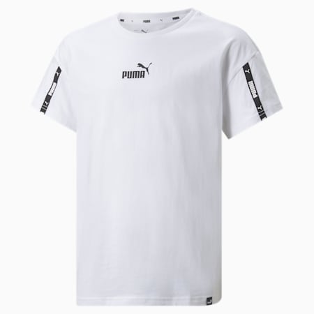 T-shirt Power Tape da ragazzo, Puma White, small