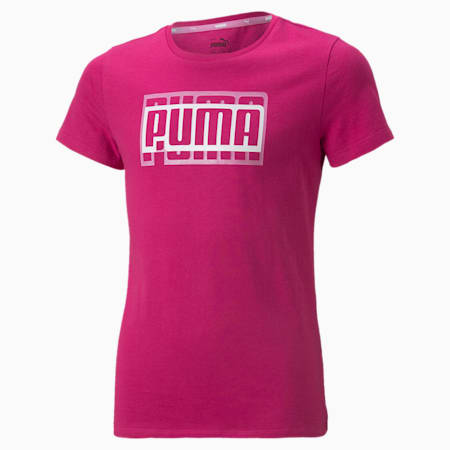 Alpha Tee - Girls 8-16 years, Festival Fuchsia, small-AUS