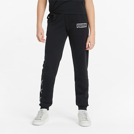 Alpha Youth Sweatpants, Puma Black, small-PHL