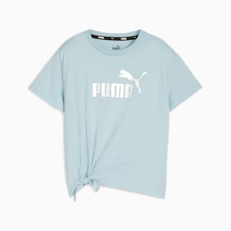 Essentials+ Logo Knotted Tee Youth, Turquoise Surf, small