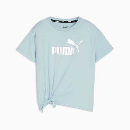 T-shirt Essentials+ Logo Knotted enfant et adolescent, Turquoise Surf, small