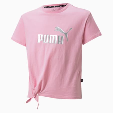 Essentials+ Logo Knotted Tee Youth, PRISM PINK, small-PHL