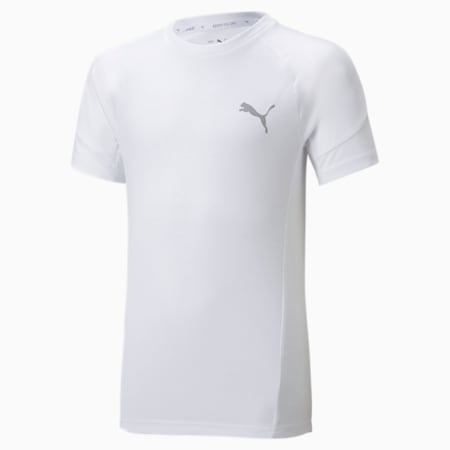 Camiseta juvenil Evostripe, Puma White, small