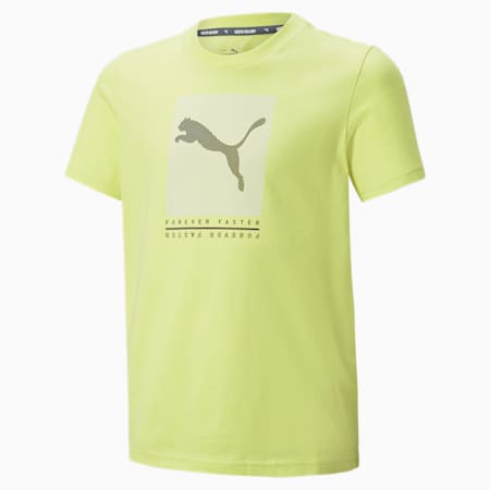 Active Sports Graphic Youth Tee, Lemon Sherbert, small-PHL