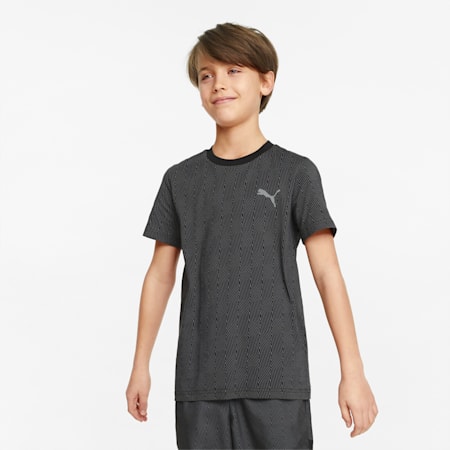 Active Sports Youth  T-shirt, Puma Black, small-IND
