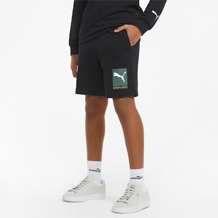 Active Sports Youth Shorts, Puma Black, small-SEA