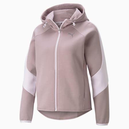 Evostripe Full-Zip Women's Hoodie, Quail, small-AUS